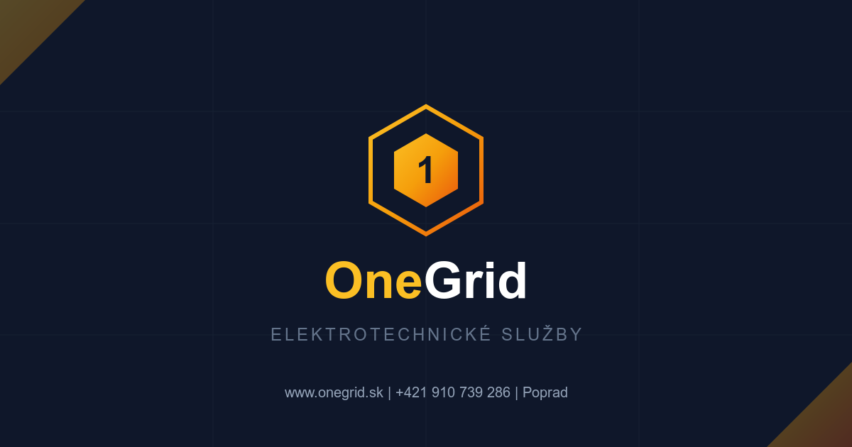 OneGrid s.r.o. | Elektrotechnické služby